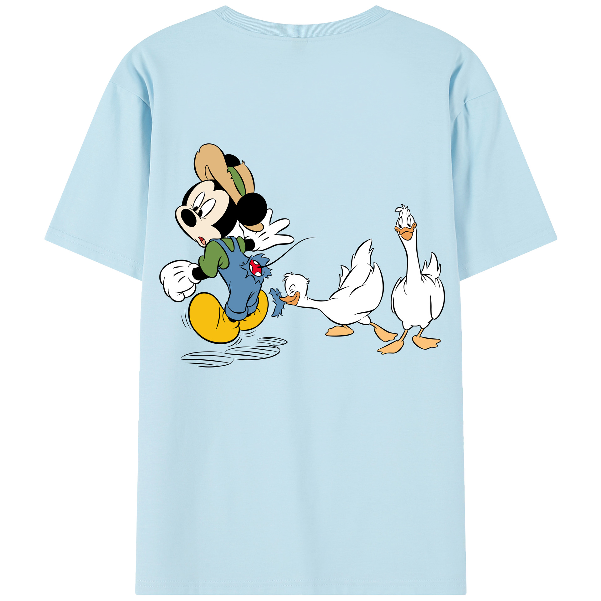 （画像用） ミッキーマウス Mickey Mouse 綿100％半袖Tシャツ（背面プリント）
